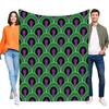 The Shining Overlook Hotel Carpet Pattern Blanket Soft Warm Flannel Throw Cozy Lightweight Green Purple Black Sofa Bed Home Deco