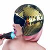 Disco Ball Helmet with Retractable Sun Visor Unique Mirror Glass Disco Ball Hat for Bar DJ Clubs Party Decoration
