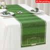 1Pcs Football Table Runner Soccer Birthday Decor Soccer Sports Theme Table Cover Football Birthday Baby Shower Supplies