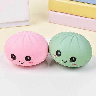 Steamed Stuff Bun Anti-Stress Ball Fidgets Toy Dumpling Squishies Soft Slowing Rebound Foam Toy Ultra-Soft Decompression