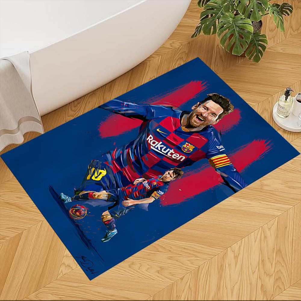Inter Miami FC Messi Floor Rug Office Rug Perfect for Playrooms Bedrooms Foyer Hallway Antislip Carpet Office Home Decor Spiritual Gift