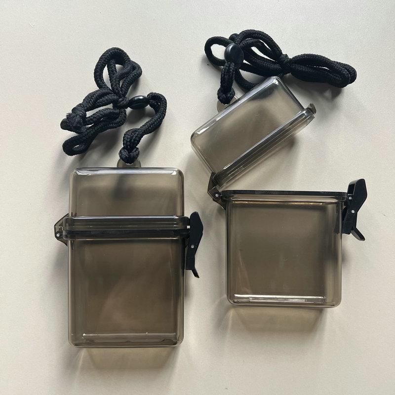 INS Transparent Plastic Storage Box 3 inch Photocards Small Card Storage Box Desk Organizer Box Classification Box Stationery