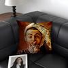 M-Mac Millerr Rapper Cushion Cover Natural Linen Organic Fabric Double-Sided Printing Sofa Home Decor Gift Pillow Case