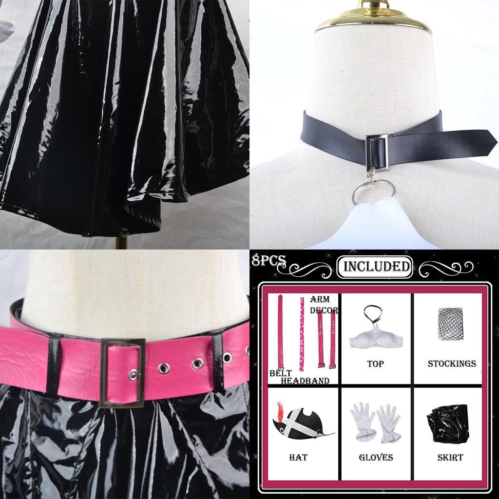 Authentisches One Piece Film Red-Nami Cosplay Kostüm Perücken-Set für Erwachsene