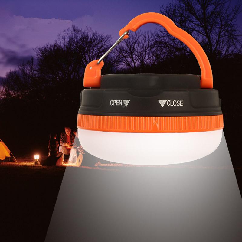 LED Camping Lantern 5 Modes Portable Fishing Light Outdoor Tent Light Hook for Outages Survival Kits Hiking Home Emergency Lamp