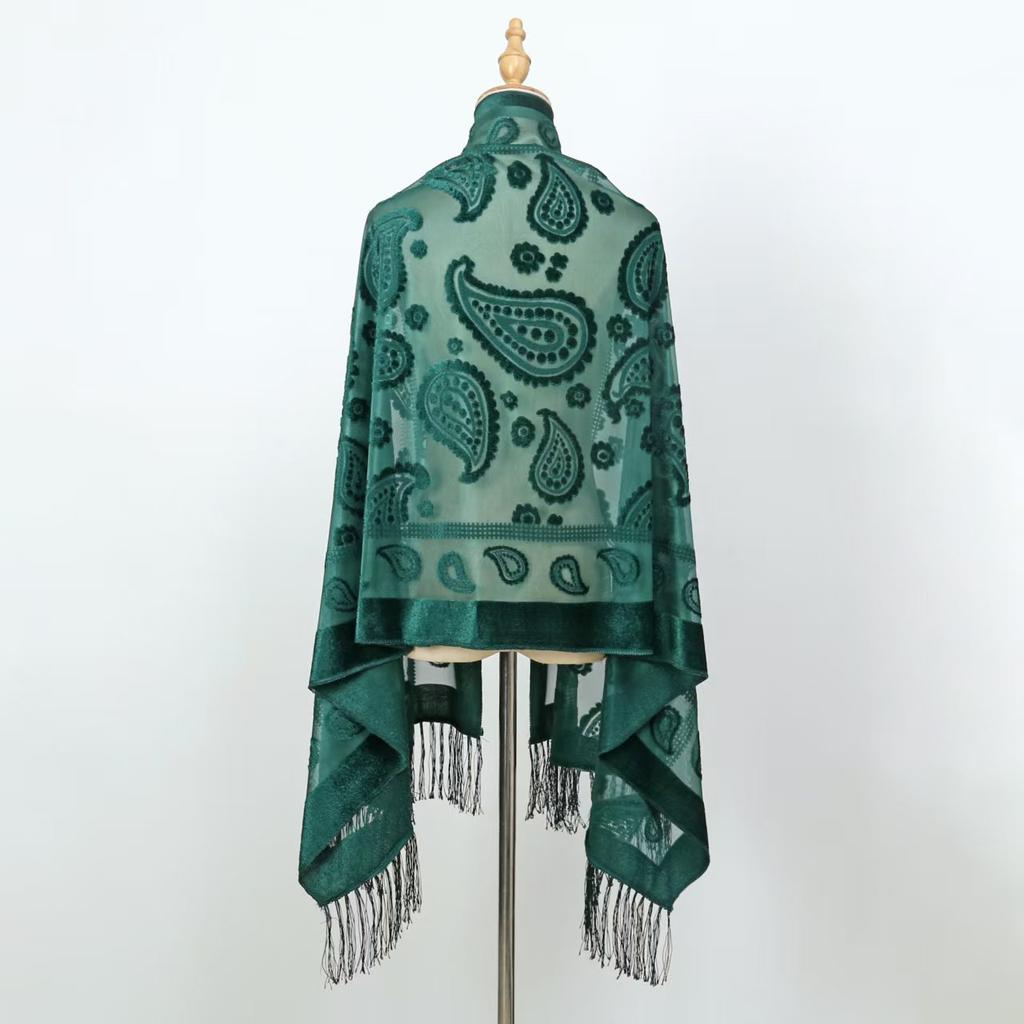 NEW Fashion Women Cut Flowers Hollow Lace Gradient Flower Silk Scarf Spring Shawls and Wraps Towel Femme Beach Sjaals