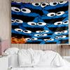 1PC Elmo And Cookie Sesame Friends Tapestry Accessories Playroom Tapestry, for Bedroom,Livingroom, dormitory Room Wall Decor Fan Birthday Gifts