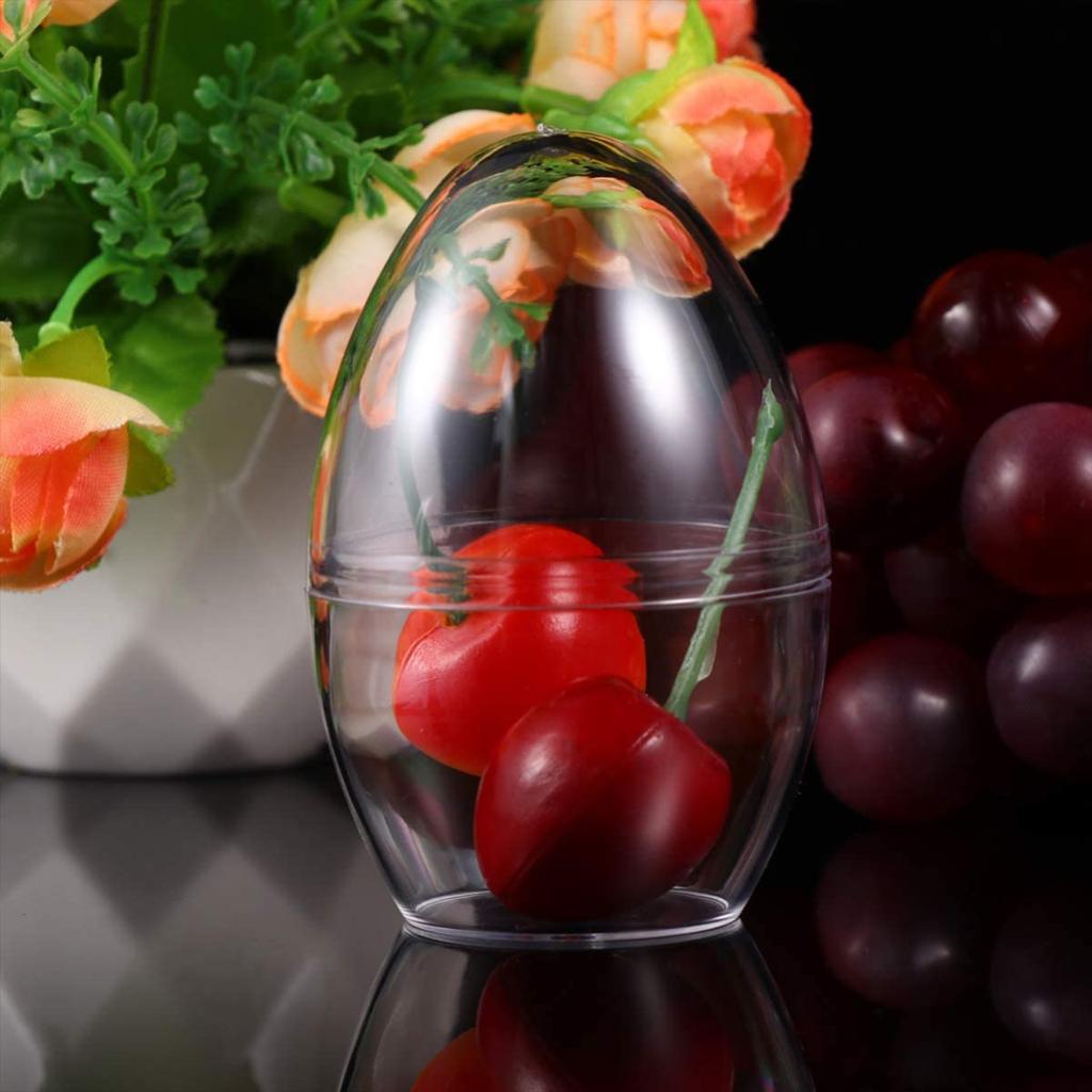 TG60437 Standing Acrylic Egg, Plastic Egg 12cm, for Decorating, Easter Decorations