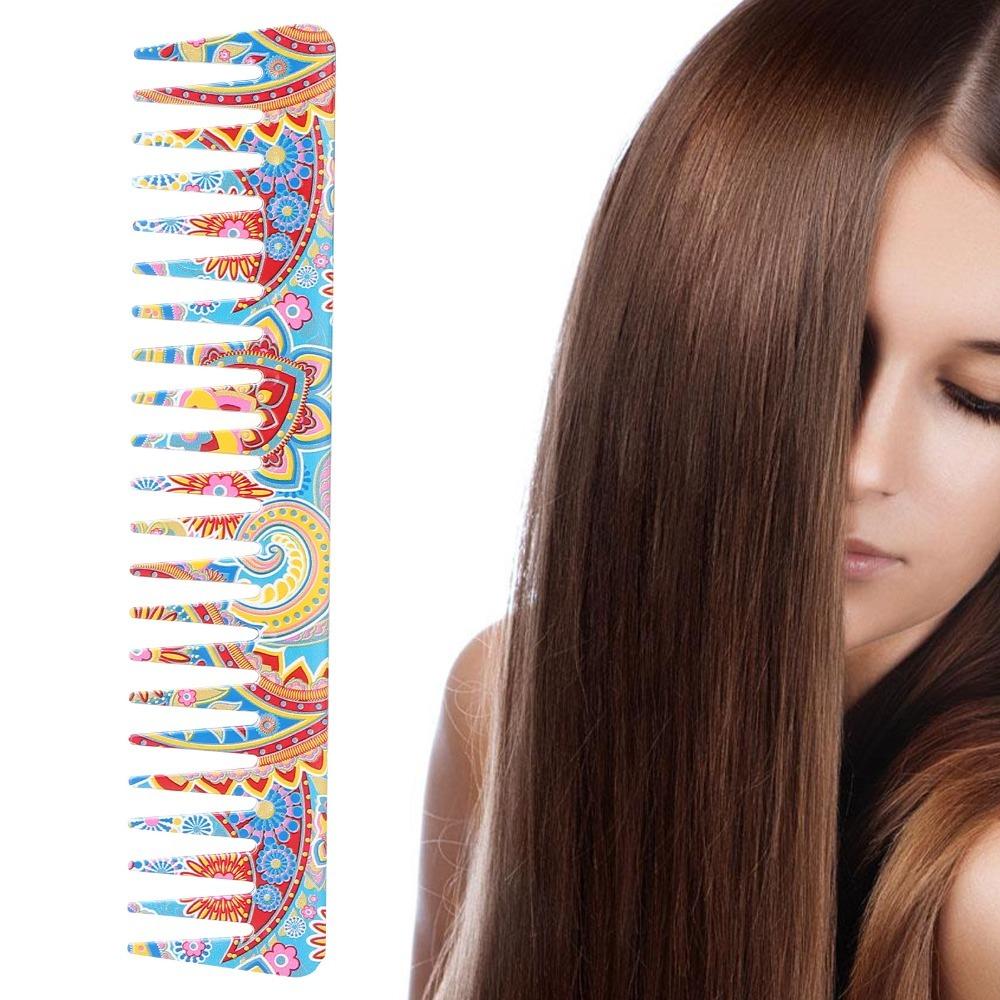 Portable Hair Detangling Comb Exquisite Pattern Styling Comb For Barber Hairdressing Comb  Home Use