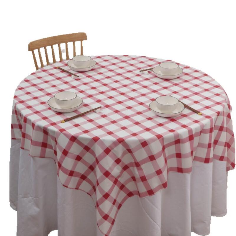 Yiceng Thickened Disposable Red & White Checkered Tablecloth