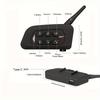 Motorcycle Helmet Bluetooth 5.1 Intercom with 1500m Range, 18h Talk Time, CVC Noise Cancelling & Waterproof Design