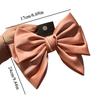 Female Satin Bow Hairpin Ponytail Clip Two-layer Bowknot Ribbon Spring Clip Temperament Accessories Korean Fashion Elegant