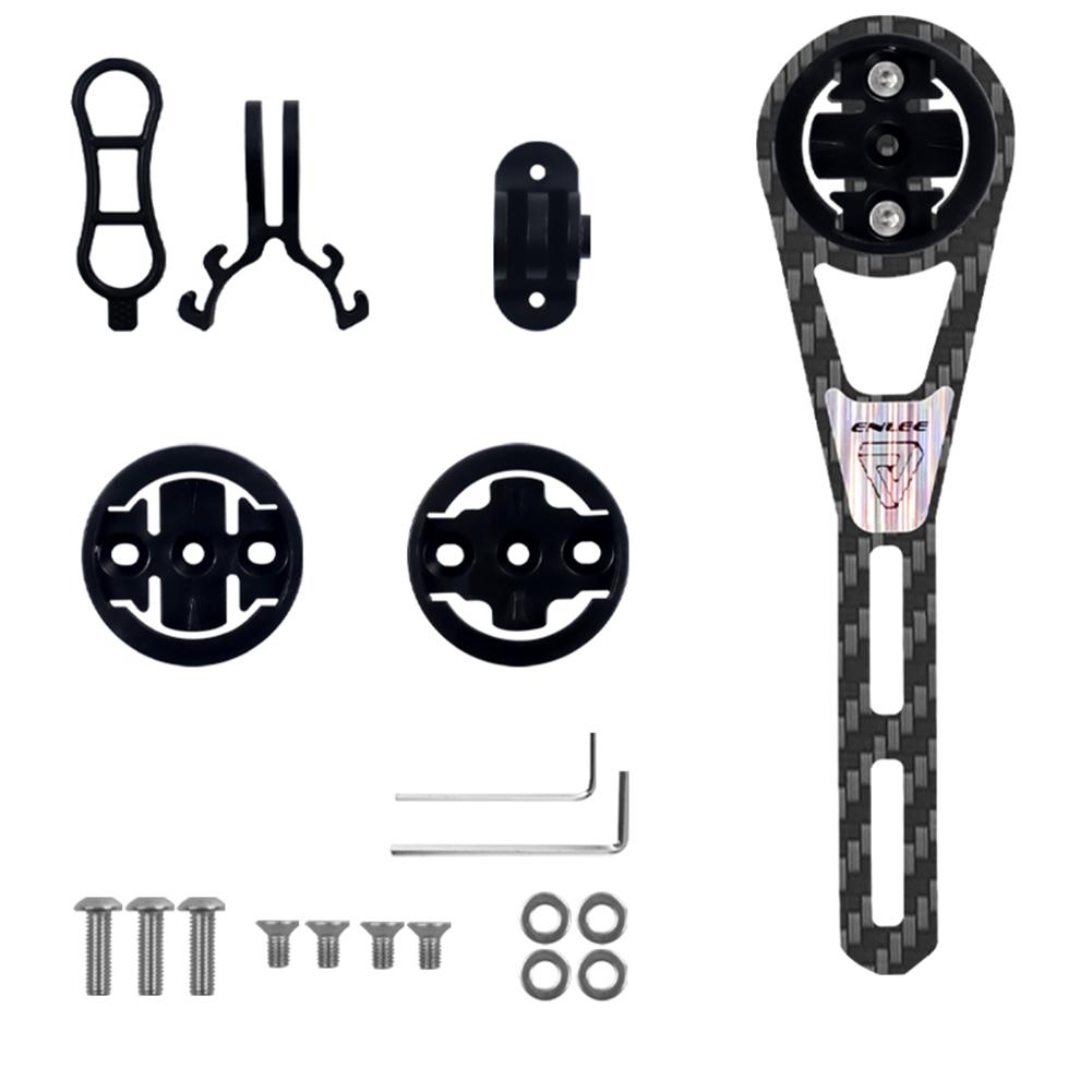 Bike Stopwatch Speedometer Mount Holder Carbon Fiber Road Bike Computer Extended Mount Bicycle Code Table Rack for Garmin Gopro