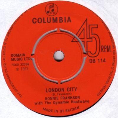 

7inch Record BONNIE FRANKSON THE DYNAMIC HEATWA Dearest DB114 Columbia 1969 UK Reggae Ska Dub Used