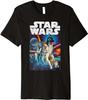 Maglietta Premium con Poster Vintage del Cast di Star Wars