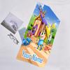 1pc Pupstruction Beach Towel with Custom Name, Beach/Swimming/Bath/Picnic/Camping Towel, Suitable for Seaside Beaches