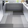 Waterdichte en Oliebestendige Keuken Vloermat Imitatie Leer Tapijt Antislip Eetkamer Decoratie Aanpasbare Vloermatten