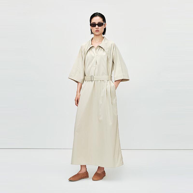 

LESS 2025 Spring Loose Straight Short-Sleeve Dress L