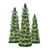 Mini Christmas Tree Figurine with Colorful LED Light Xmas Tree