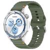 22mm Watch Strap for Samsung Galaxy Watch3 45mm/Watch 46mm/Huawei Watch 4 Pro Flat Wavy Silicone Band