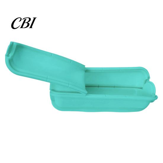 Kompakter Snack-Organizer Silikon-Burrito-Halter, Faltbare Wraps-Aufbewahrungsbox für Sandwich Hot Dog, Lebensmittelt Behälter Zusammenklappbar Sushi-Rolle Picknick Reise,