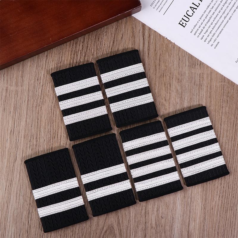 1Pair Clothing Decor Epaulettes Shirts Professional Pilots Uniform Epaulets Craft Shoulder Badges Garment Diy Accessories