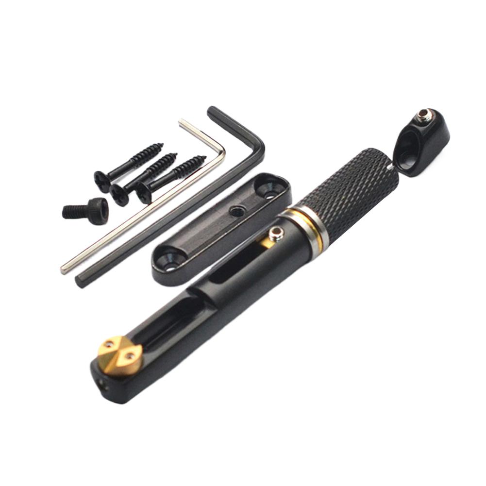 

Безголовый гитарный бридж Безголовый фиксированный веерный бридж Одиночный струнный веерный гитарный бридж для 6-струнной электрогитары чёрный