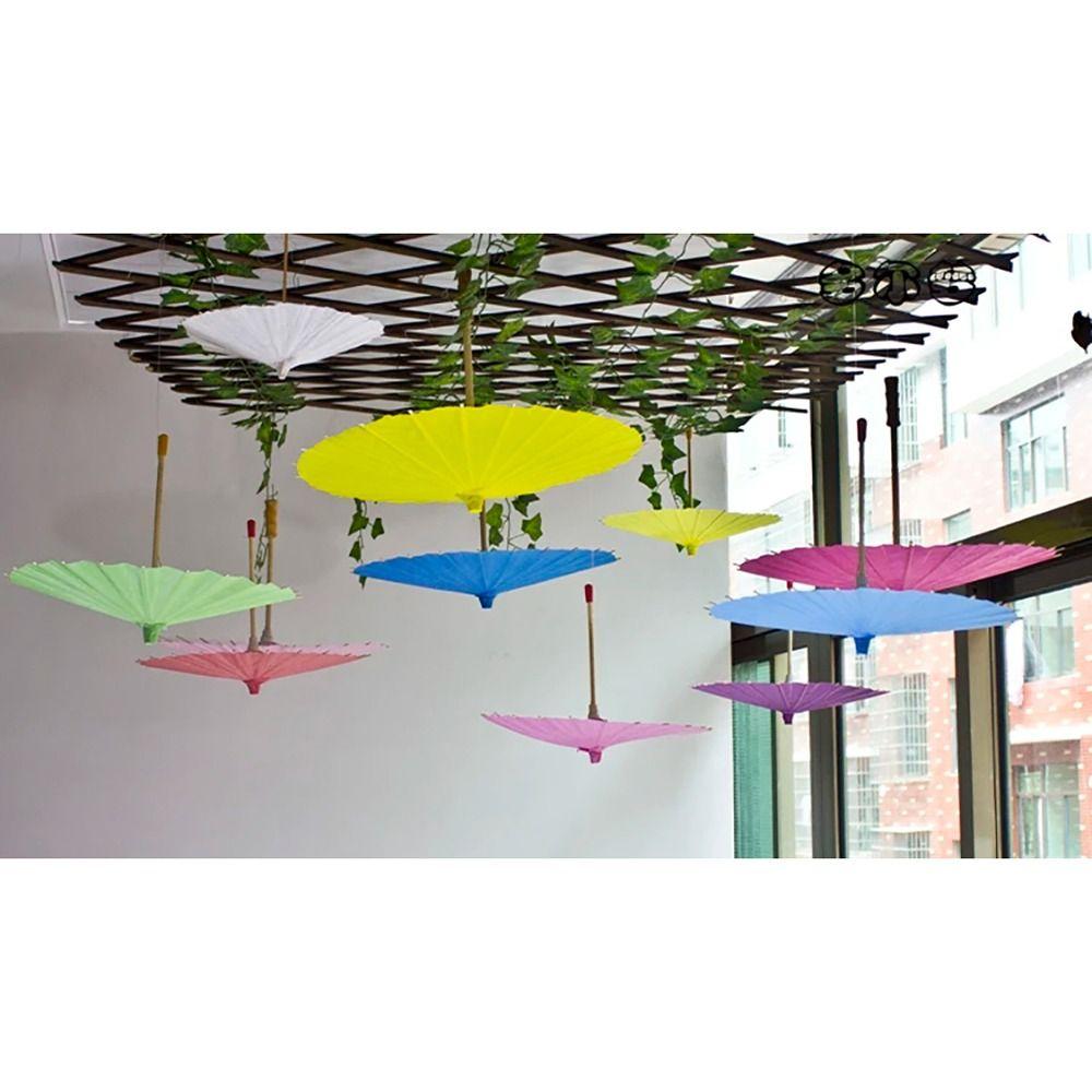 1Pcs Colored Paper Umbrella Photography Prop  for Baby Shower Anniversary Wedding Birthday