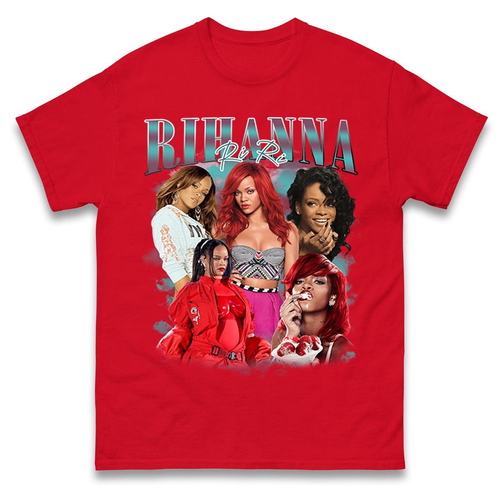 Rihanna Riri Graphic Tshirt Unisex Unisex Hip Hop Rb Singer Fan Casual Oversized Short Sleeve Cotton Streetwear Tops