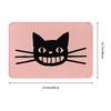 Smiling Black Cat Doormat Non-Slip Entrance Kitchen Bathroom Door Floor Mat  Living Room Carpet Rug