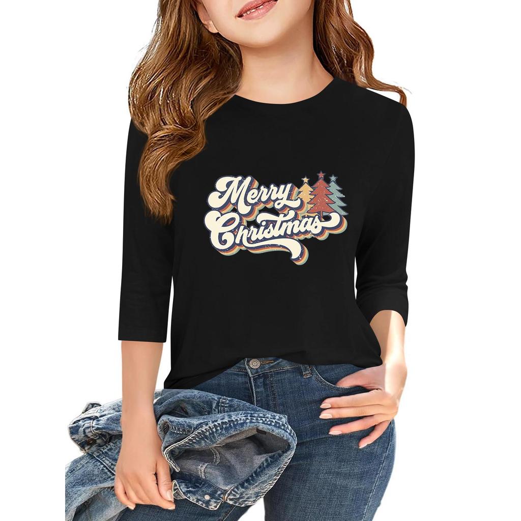 Dziecięcy T-shirt z okrągłym dekoltem i rękawem 3/4 z nadrukiem na Dzień Niepodległości