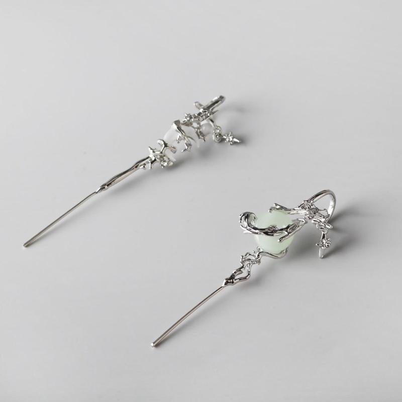 Multifuntional Studs Earrings To Improve Casual or Elegant Outfits Alloy Texture Cuff Earrings for Various Occasion