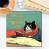Cats Chillin' With Books 2026 Wall Calendar, Cat-Themed Monthly Planner, Cat-Themed Illustrations, Cat Themed Monthly Planner