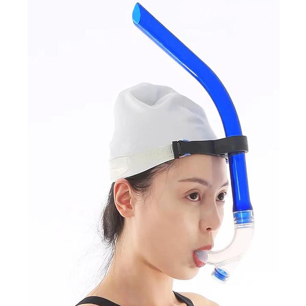 Schwimmtraining Schnorchel Mittig Montiert Vorne Bequem Montiert Silikon Mundstück Für Junioren Schwimmer Ausrüstung Für Erwachsene Jugendliche Kinder