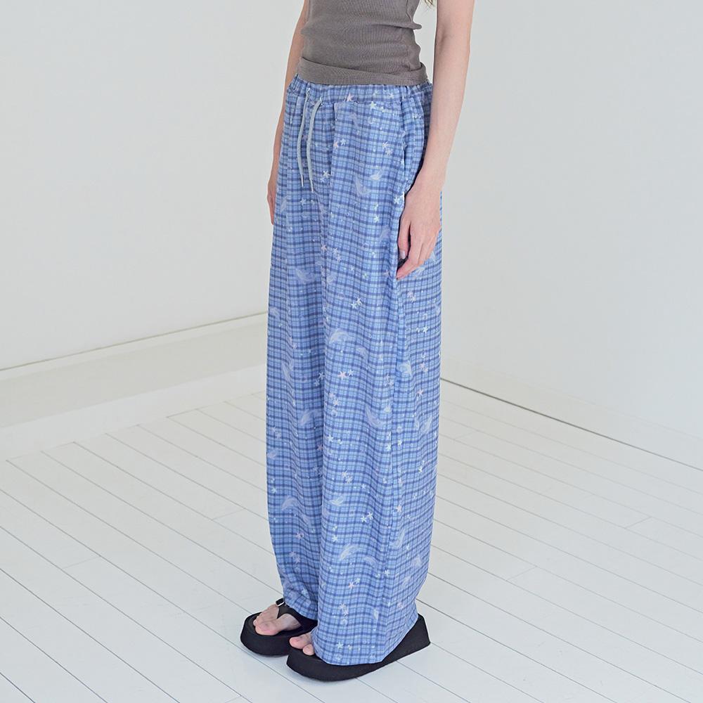Myujeumudeu Dolphin Glow Wide Pants (Banding Pants)