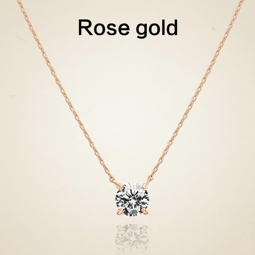 

1.5 Carat Gold Plated Crystal Dainty Choker Necklace Women s Fashion Jewelry Neck Accessories