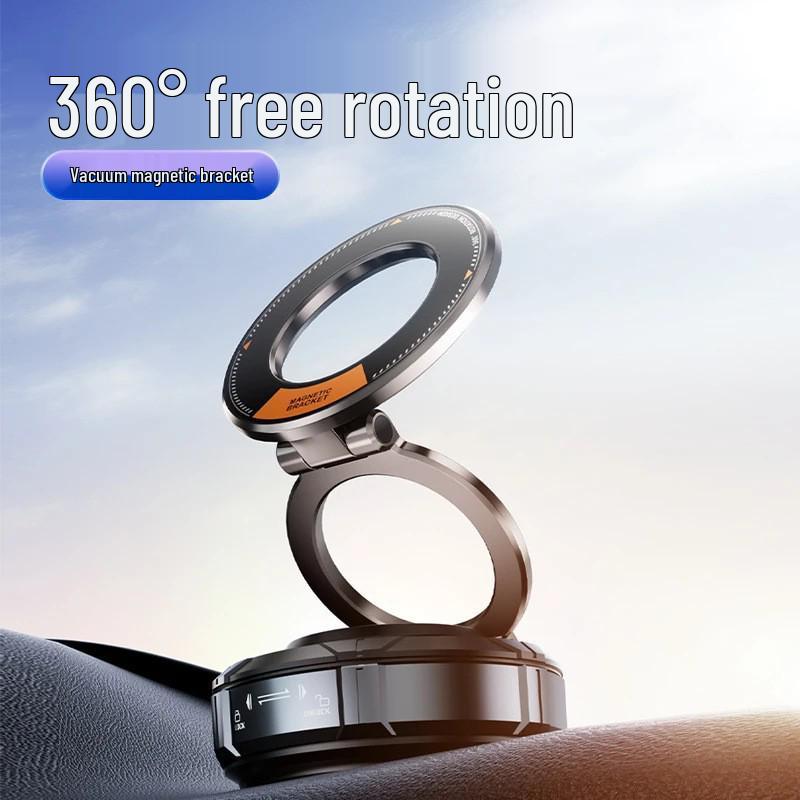 Rotatable Magnetic Car Phone Holder with Suction Cup - Multi-functional Navigation Mount