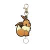SK Japan Pokemon Rubber Reel Keychain Eevee Female