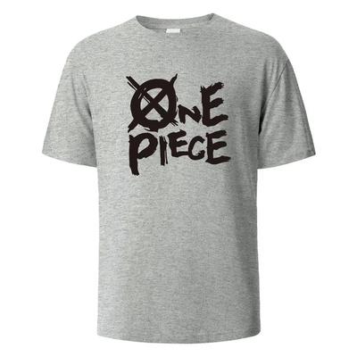 One Piece Print T-Shirt 100% Cotton Summer Tees For Men Women Oversize Casual Tops