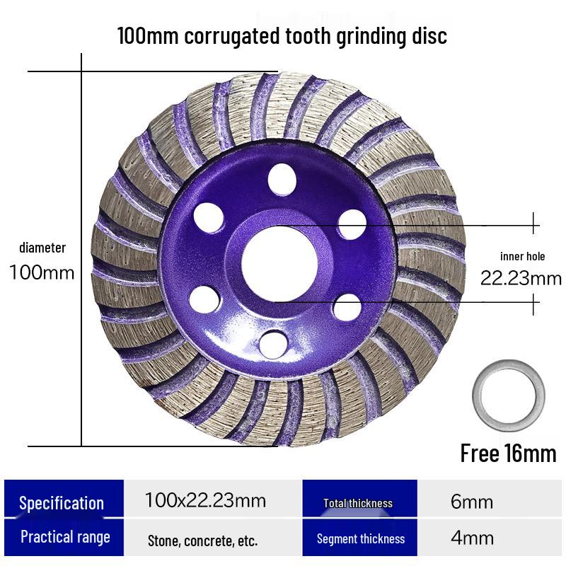 Angle Grinder Concrete & Marble Polishing Disc - Stone & Cement Surface Sander