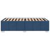 Bed Frame without Mattress Blue 90x200 cm Fabric
