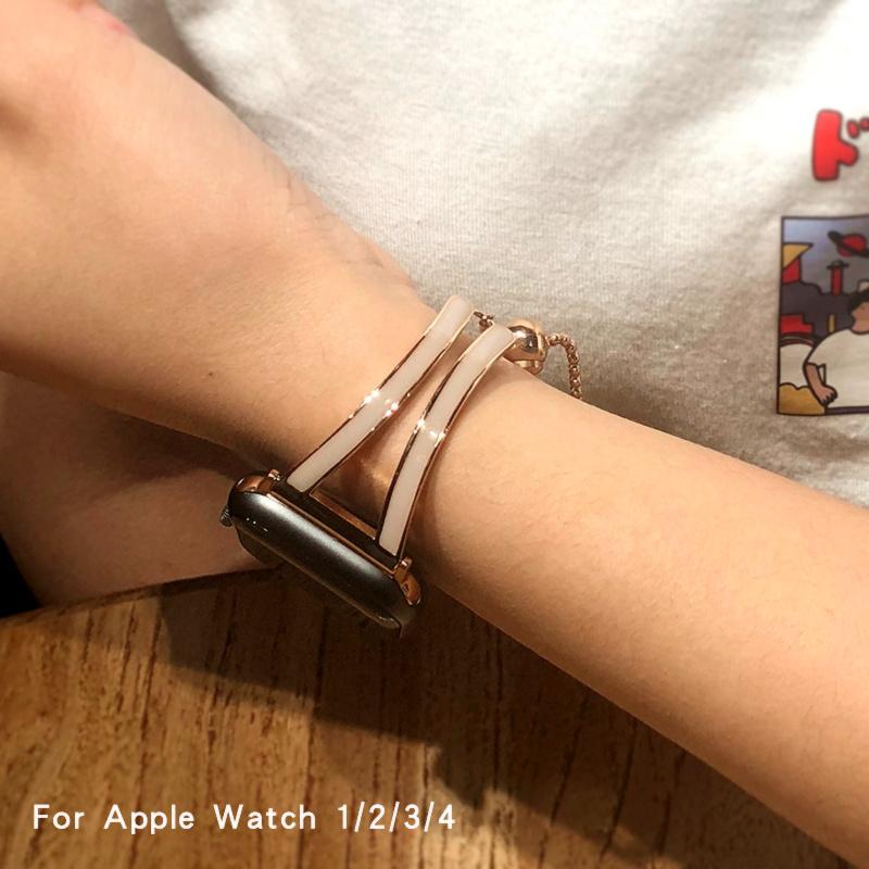 Women strap for Apple watch band 40mm 44mm 49mm 38mm 42mm 45 mm metal bracelet iWatch  series 3 4 5 se 6 7 8 9 ultra 2 45mm 41mm
