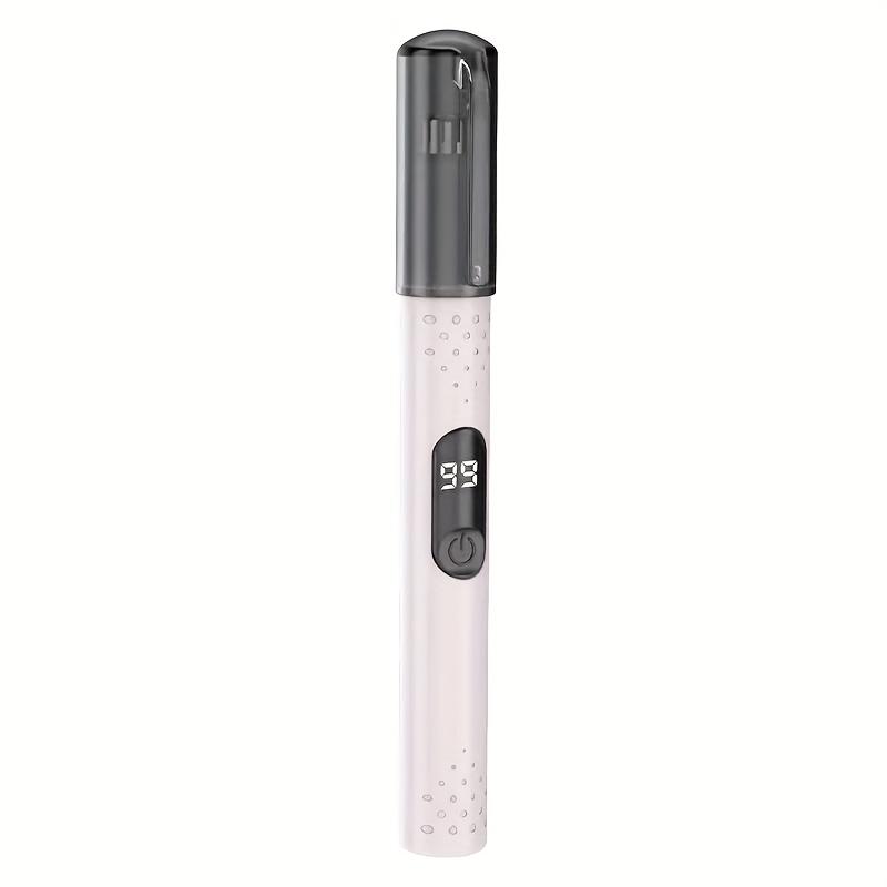 Professional Men's and Women’s, Painless Eyebrow, Nose & Hair Trimmer with Mini USB Rechargeable Lithium Battery – Smart Digital Power Display Cord