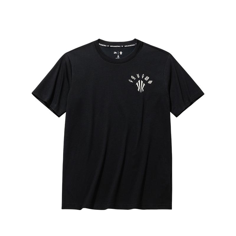 Anta Comfortable Simple Versatile Round Neck Sports Moisture Wicking Thin Short Sleeve T-Shirt Unisex Tops 172531109-3