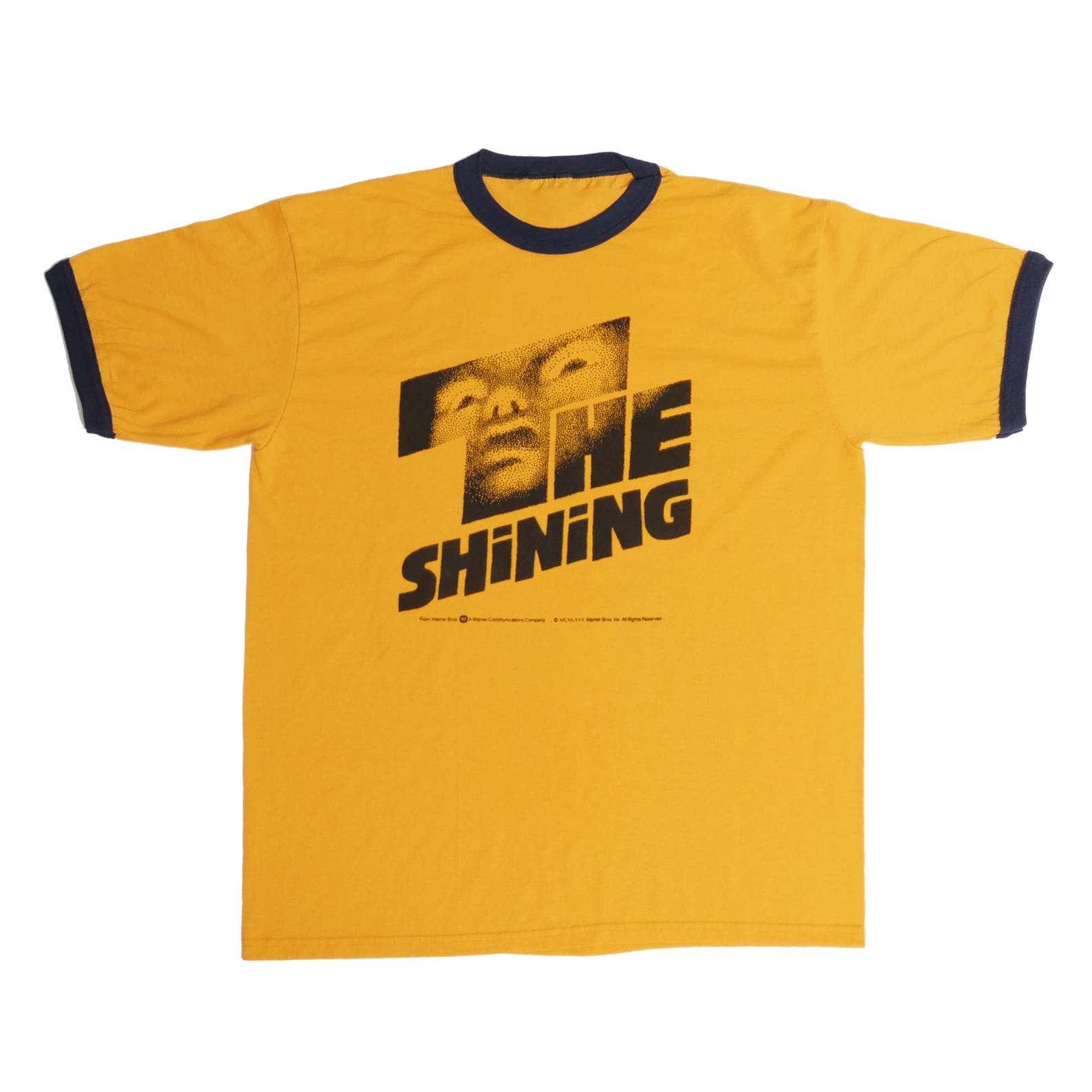 The Shining Movie Promo Ringer Tee Shirt Stephen King Stanley Kubrick Psycho Killer 1980 Horror Movie Cinema Halloween Film Boxy - L S