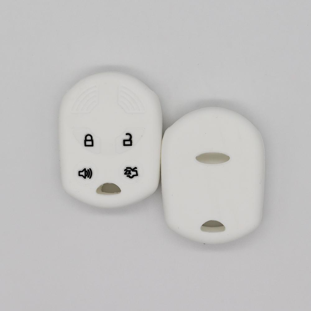 Autoschlüsseletui für Ford Taurus FORO Raptor Explorer 3/4 Tasten Schwarz Weiß Rosa