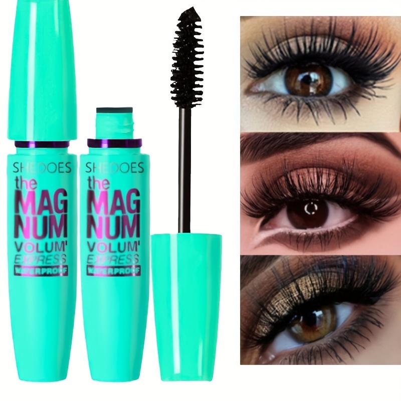 4D Zwarte Mascara Verdikkend, Verlengend, Krullend, Waterproof Vloeibare Vezel Mascara