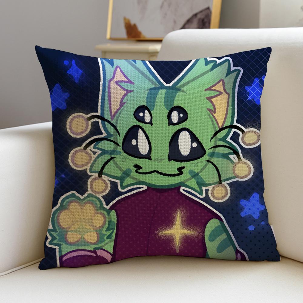 Weird RRegretevatorgnarpyS Cushion Cover Breathable and skinfriendly linen pillowcase square removable and washable cushion