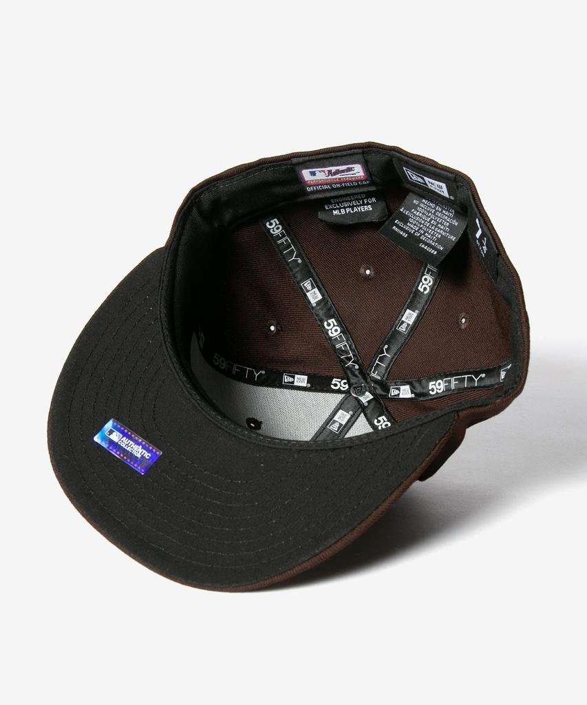 New Era 59FIFTY Brown Size 7 Cap, & Yellow, 3/8" (Used)