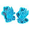 Bluey Desene Animate Drăguț Mic Creativ Formă Tort Bluey Bingo Plastic de Înaltă Calitate Formă Biscuiți Prăjituri Modelare Cadou Pentru Copii